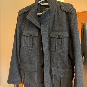 Express Charcoal Military Field Jacket